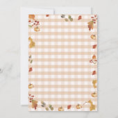 Touchdown het is een luier Baby shower Beer Pumpki Kaart (Achterkant)