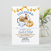 Touchdown het is een luierdouche Pumpkin Beer Herf Kaart (Staand voorkant)