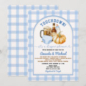 Touchdown het is een luierfeest Pumpkin Beer Fall Kaart (Voorkant / Achterkant)