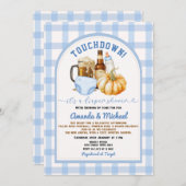 Touchdown het is een luiershow Pumpkin Bier Herfst Kaart (Voorkant / Achterkant)