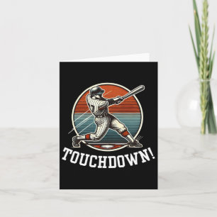 Touchdown Homerun Sport Mash Up Voetbal Honkbal Kaart