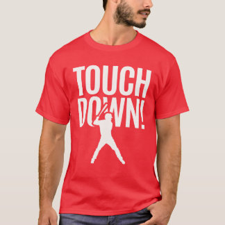Touchdown honkbal sport grappige retro familie t-shirt