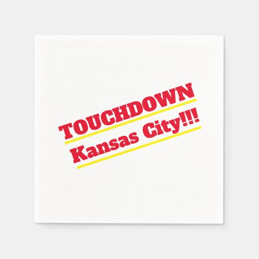 Touchdown Kansas City Cocktail Napkins Servet (Voorkant)
