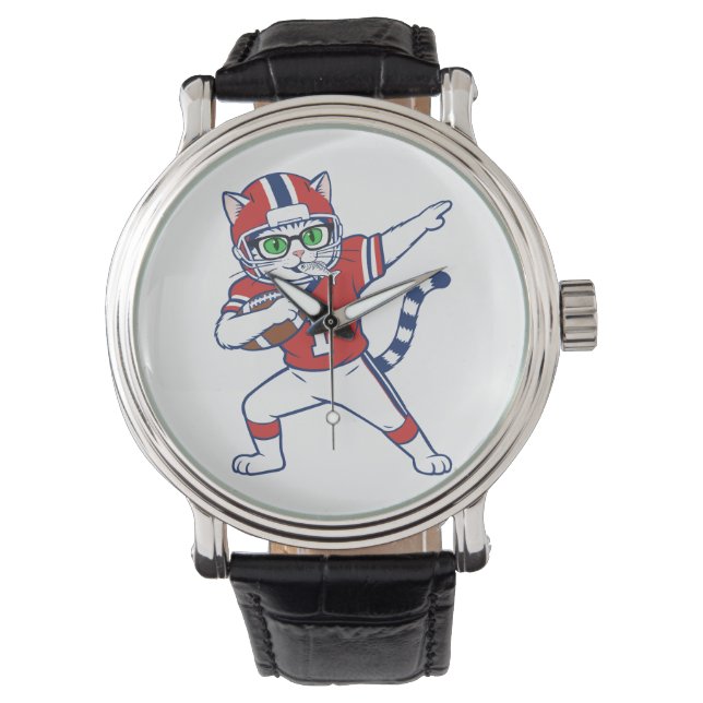 Touchdown Kat  Horloge (Voorkant)