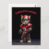 Touchdown Kitten Briefkaart (Voorkant / Achterkant)