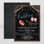 Touchdown of Bows Geslacht Onthullen Partij Kaart (Voorkant / Achterkant)