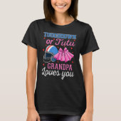 Touchdown of Tutu Grandpa houdt van je Football Ge T-shirt (Voorkant)