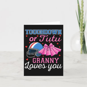 Touchdown of Tutu Granny houdt van je Football Kaart