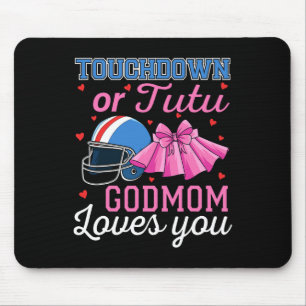 Touchdown Of Tutu Oma Godmom Houdt Van Je Voetbal Muismat