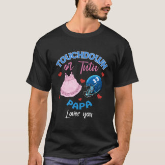 Touchdown of Tutu Papa houdt van je zwangerschap o T-shirt
