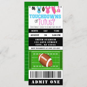 Touchdown of Tutus Football Ticket Gender onthulle Kaart