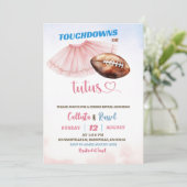 Touchdown of Tutus Genderonthulling Kaart (Staand voorkant)