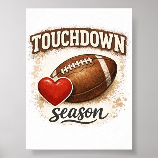 Touchdown Seizoen Printbare Digitale Download Poster (Voorkant)