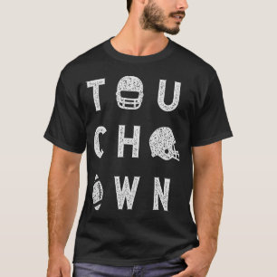 Touchdown Seizoen Voetbal Spel Dag Thanksgiving T-shirt