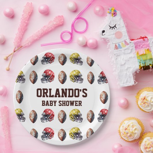 Touchdown Tafel Papier Borden Football Thema Party Papieren Bordje (Feest)