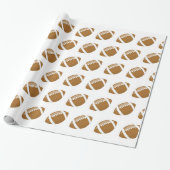 Touchdown Time-Football Cadeaupapier (Uitgerold)