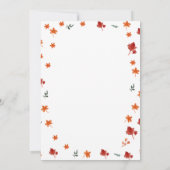 Touchdown Tiny Toes Football Couples Baby shower Kaart (Achterkant)