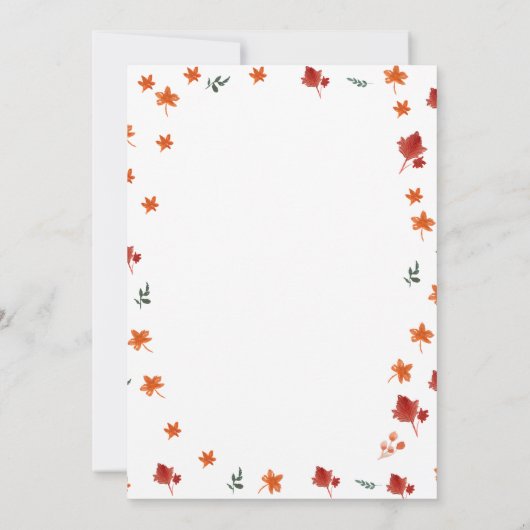 Touchdown Tiny Toes Football Couples Baby shower Kaart (Achterkant)