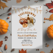 Touchdown Tiny Toes Football Couples Baby shower Kaart