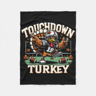 Touchdown Turkije Thanksgiving Voetbal Vakantie Tu Fleece Deken