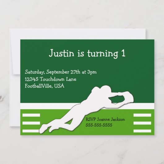 Touchdown-uitnodiging Kaart (Achterkant)