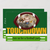 Touchdown-uitnodiging Kaart (Voorkant / Achterkant)