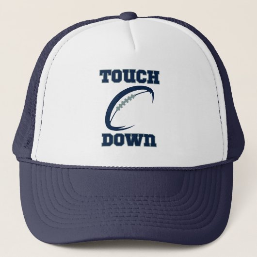 Touchdown Vier je sportteamgeest Trucker Pet (Voorkant)
