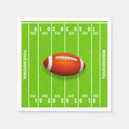 Touchdown Voetbalveld Servet (Voorkant)