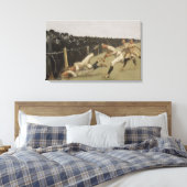 Touchdown, Yale vs. Princeton, Thanksgiving Dag, Canvas Afdruk (Insitu (Slaapkamer))