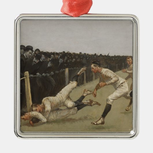 Touchdown, Yale vs. Princeton, Thanksgiving Dag, Metalen Ornament (Voorkant)