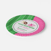 Touchdowns en Tutus Birthday Party Papieren Bordje (Gekanteld)