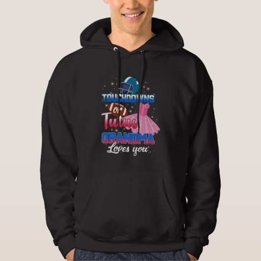 Touchdowns of geslachtsopenbaring of tutus oma hou hoodie (Voorkant)