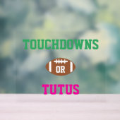 Touchdowns of tutus Gender onthullen Acryl Bord (Neutraal)
