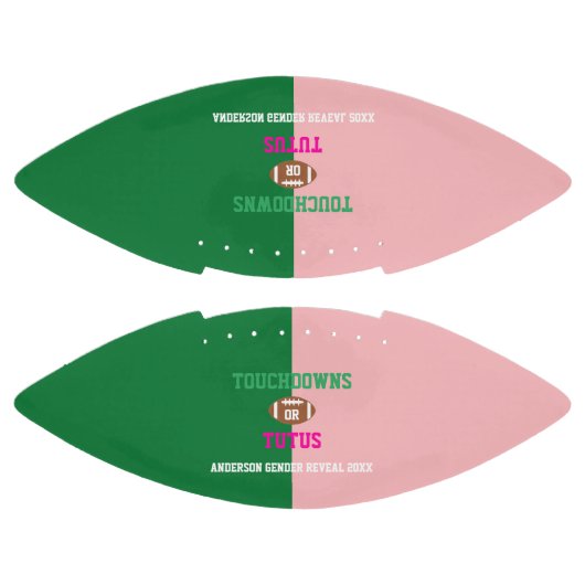 Touchdowns of tutus Gender onthullen American Football (Panelen)