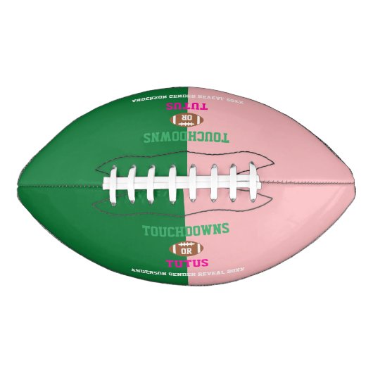 Touchdowns of tutus Gender onthullen American Football (Voorkant)