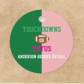 Touchdowns of tutus Gender onthullen Bedankjes Labels