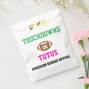 Touchdowns of tutus Gender onthullen Bedankzakje