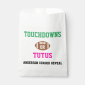 Touchdowns of tutus Gender onthullen Bedankzakje (Voorkant)