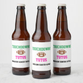 Touchdowns of tutus Gender onthullen Bier Etiket (Flessen)