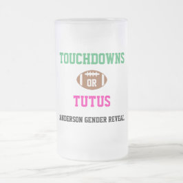 Touchdowns of tutus Gender onthullen Matglas Bierpul