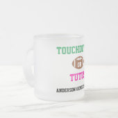 Touchdowns of tutus Gender onthullen Matglas Koffiemok (Voorkant links)