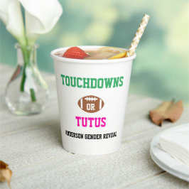 Touchdowns of tutus Gender onthullen Papieren Bekers