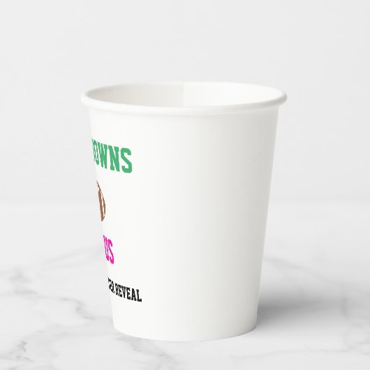 Touchdowns of tutus Gender onthullen Papieren Bekers (Links)