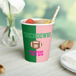 Touchdowns of tutus Gender onthullen Papieren Bekers