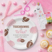 Touchdowns of tutus Gender onthullen Papieren Bordje (Feest)