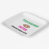 Touchdowns of tutus Gender onthullen Papieren Bordje (Gebogen)