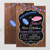 Touchdowns of Tutus gender onthullen party Kaart (Voorkant / Achterkant)