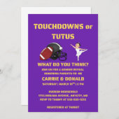 Touchdowns of Tutus gender onthullen party Kaart (Voorkant / Achterkant)