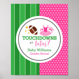 Touchdowns of tutus Gender onthullen Poster