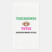 Touchdowns of tutus Gender onthullen Servet (Voorkant)